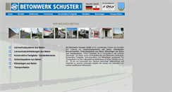 Desktop Screenshot of betonwerk-schuster.de